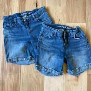 Cat & Jack 2 pr denim shorts